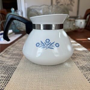 Corning Ware Blue Cornflower 6-Cup Coffee Pot (No Lid)